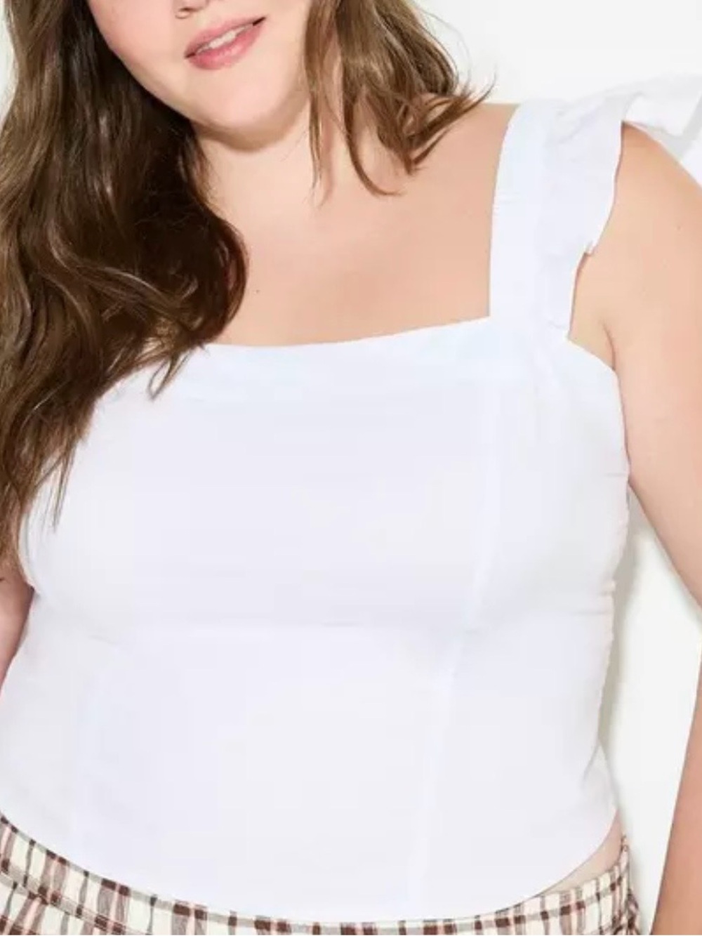 Lovesick Flutter Sleeve Square Neck Tank Top